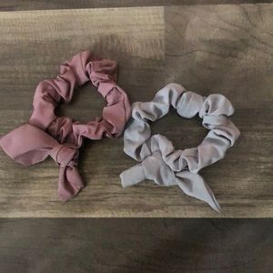 two lulu lemon scrunchies